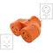 Ac Works Plug Adapter, L6-20R, L6-20P, L6-20P, L6-20P, Orange ADVL620L620 - alternate 3